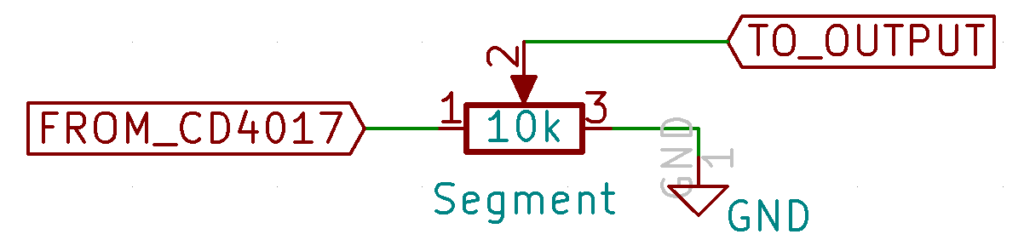 Voltage Divider Circuit (single segment)