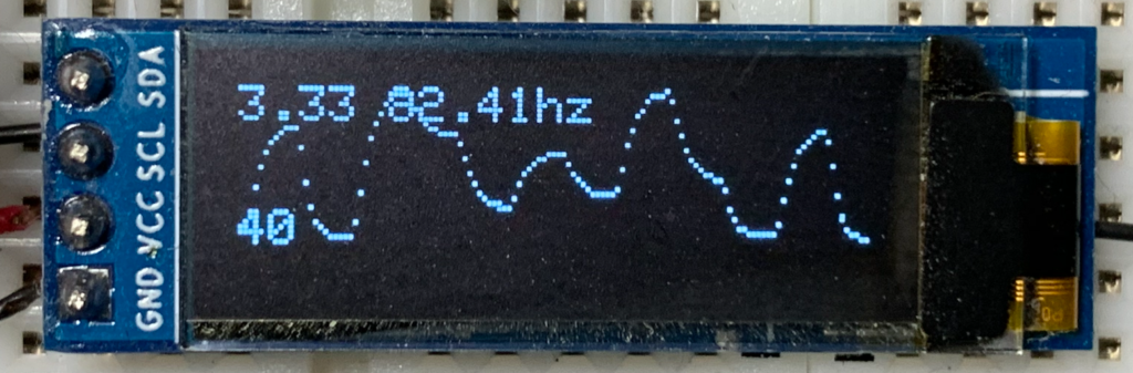 Oscilloscope readings powered by Arduino Nano