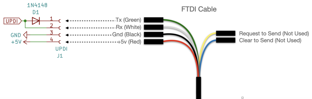 FTDI Connection to UPDI port